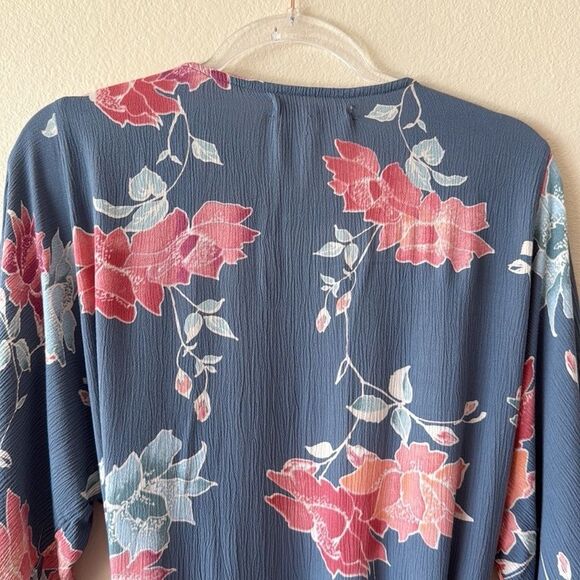 Rip Curl Moon Bay Curl Floral Front Tie Mid Length Kimono - Picture 6 of 9